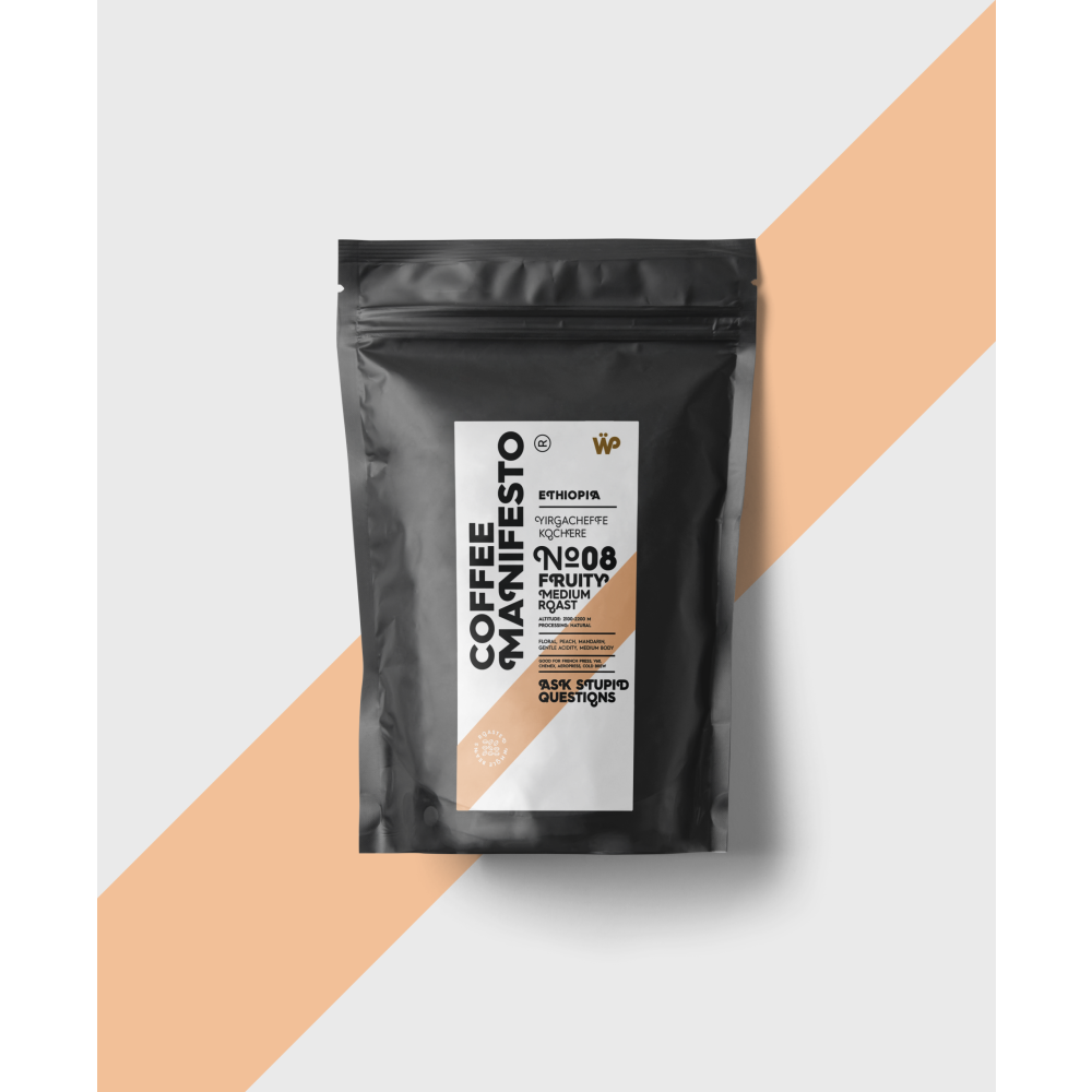No 08 Ethiopia Yirgacheffe 250 Gr.